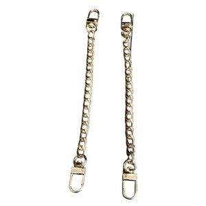 Brand New Set of 2 Gold-Tone Purse Chain Extenders / Bag Straps - 7.5"